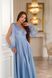 Вечірня сукня шифон блиск 26036 Синя 26036_BLUS_НФ-1385 фото 4